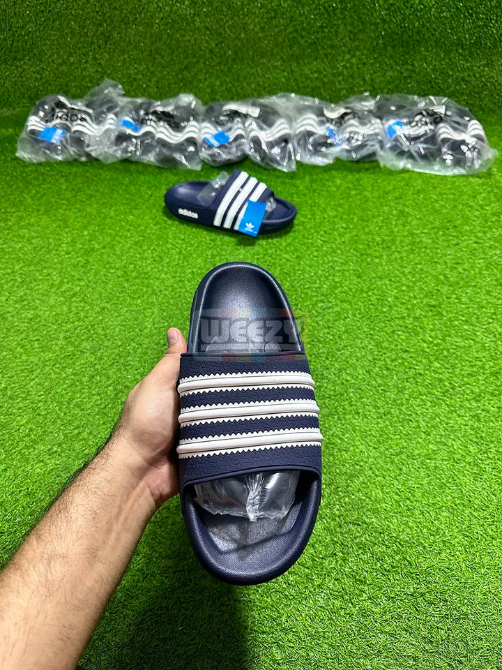 Adidas Stripes Slides (N Blue) (Super Comfortable) buy online Pakistan - Weeby Shoes