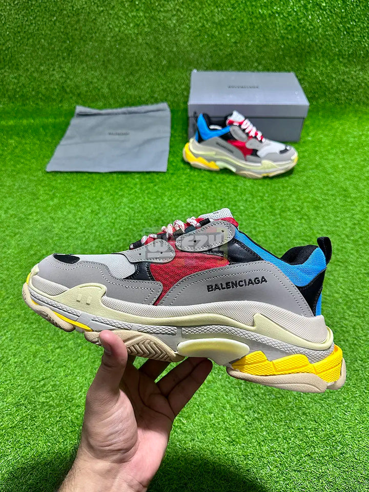 Balenciaga Triple S (Blue/Red) (Premium Quality) buy online Pakistan - Weeby Shoes