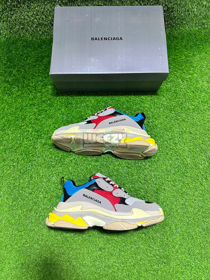 Balenciaga Triple S (Blue/Red) (Premium Quality) buy online Pakistan - Weeby Shoes