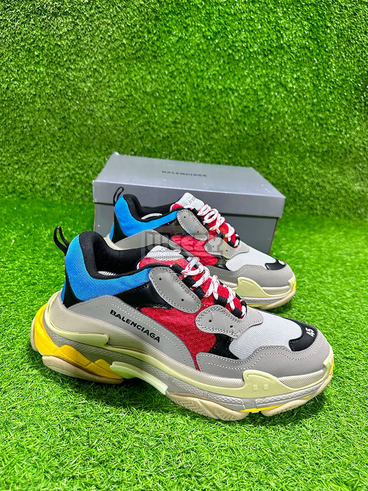 Balenciaga Triple S (Blue/Red) (Premium Quality) buy online Pakistan - Weeby Shoes