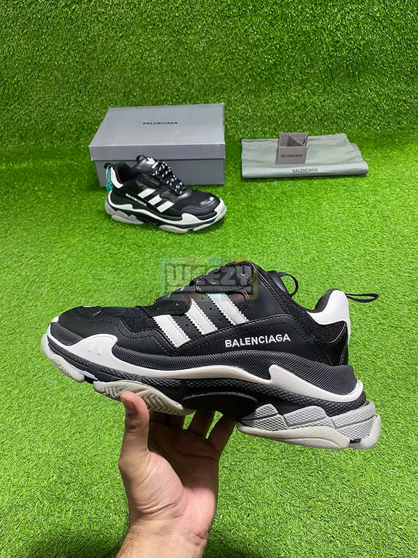 Balenciaga Triple S x Adidas (Blk/W) (Premium Quality) buy online Pakistan - Weeby Shoes