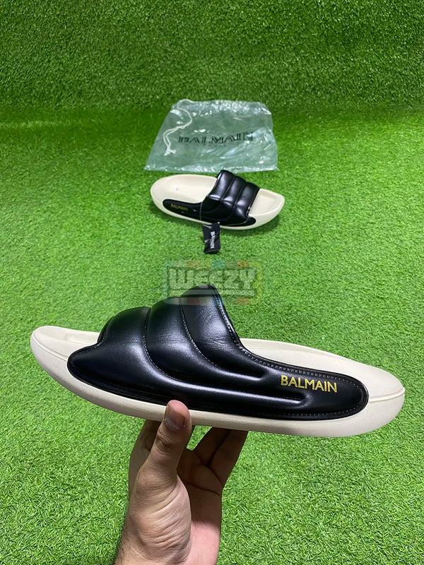 Balmain Slide (Bone/Blk) (Premium Quality) buy online Pakistan - Weeby Shoes