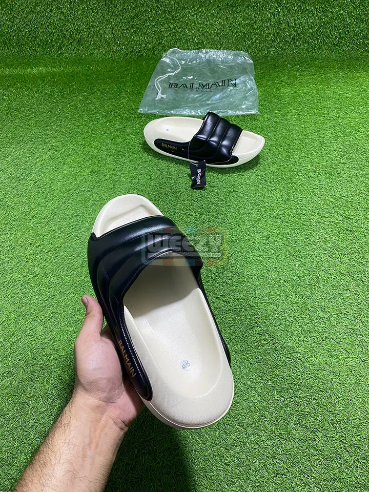 Balmain Slide (Bone/Blk) (Premium Quality) buy online Pakistan - Weeby Shoes