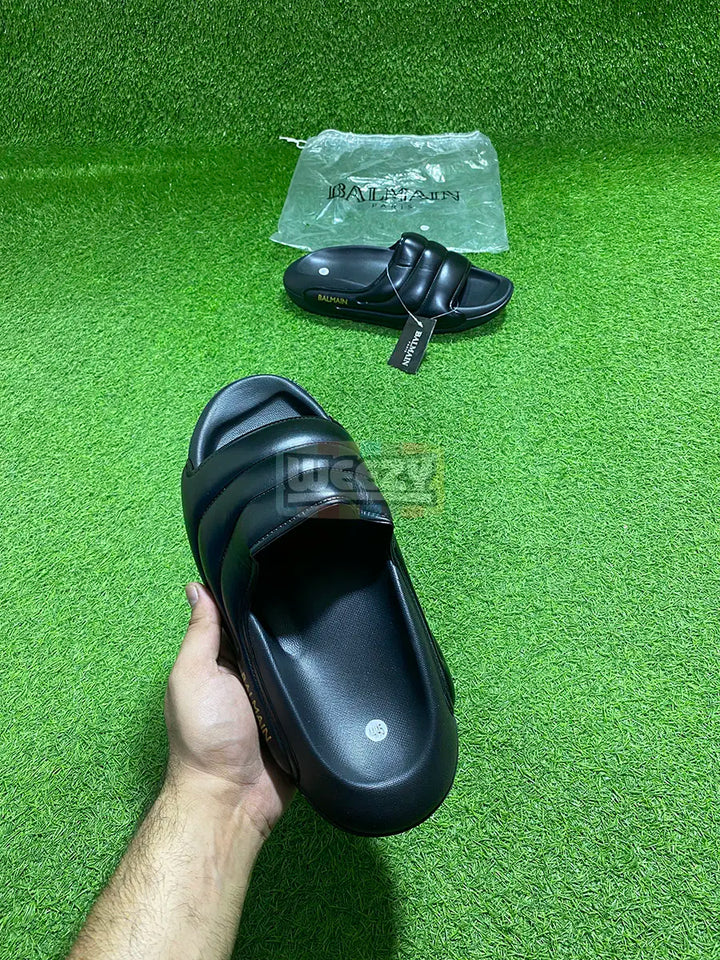 Balmain Slide (T Blk) (Premium Quality) buy online Pakistan - Weeby Shoes