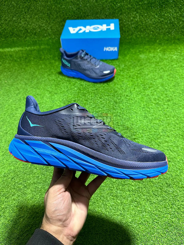 Hoka Clifton 8 (Gr/Blue) (Premium Quality) buy online Pakistan - Weeby Shoes