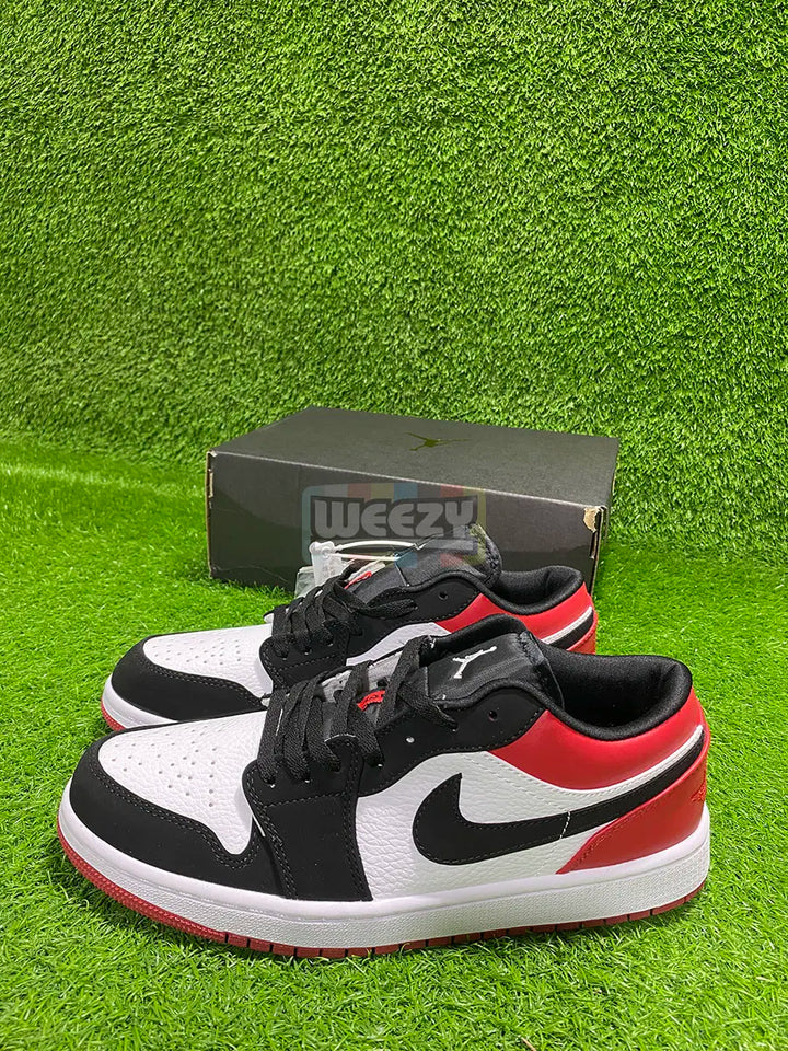 Jordan 1 (Low) (Blk/Red) buy online Pakistan - Weeby Shoes