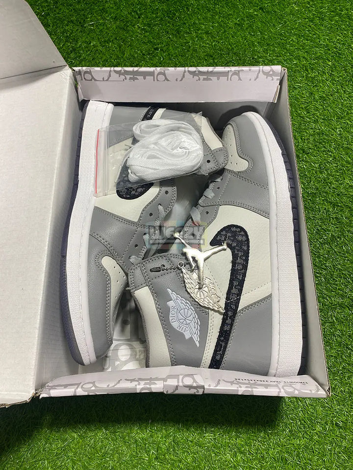 Jordan 1 x Dior (High) (Grey) (Premium Quality) buy online Pakistan - Weeby Shoes