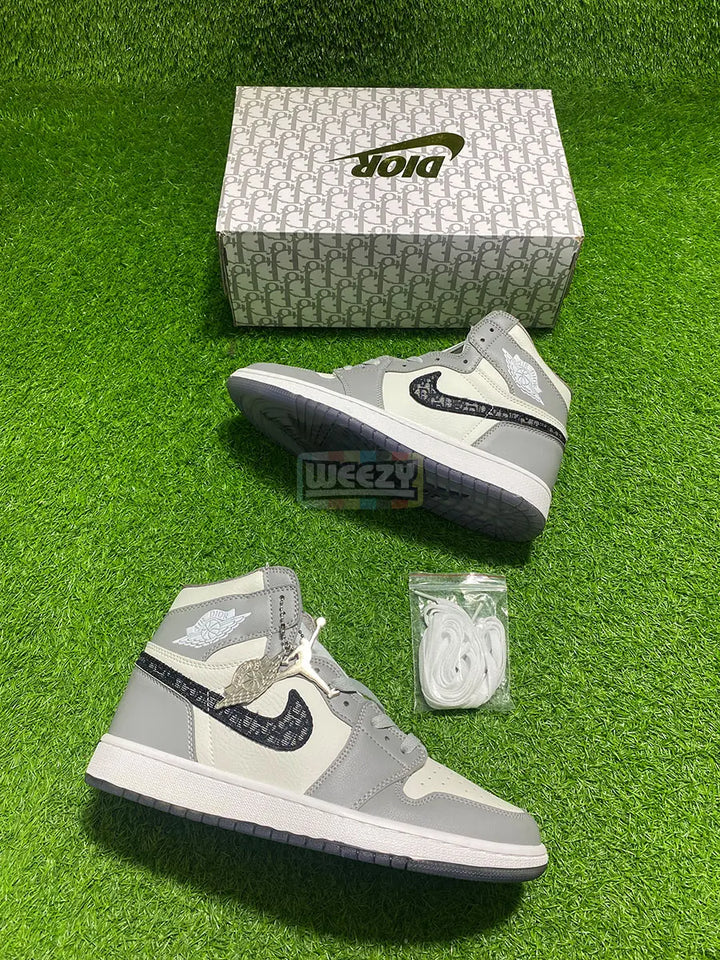 Jordan 1 x Dior (High) (Grey) (Premium Quality) buy online Pakistan - Weeby Shoes