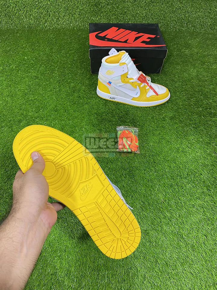 Jordan 1 x Off White (Canary Yellow) buy online Pakistan - Weeby Shoes