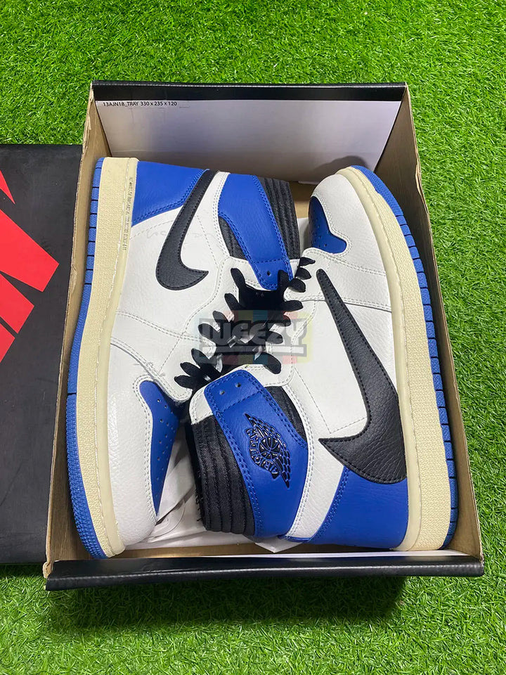 Jordan 1 x Travis Scott x Fragment (Blue) buy online Pakistan - Weeby Shoes