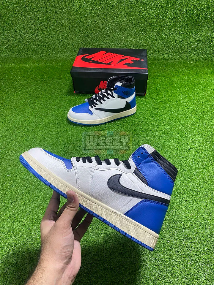 Jordan 1 x Travis Scott x Fragment (Blue) buy online Pakistan - Weeby Shoes