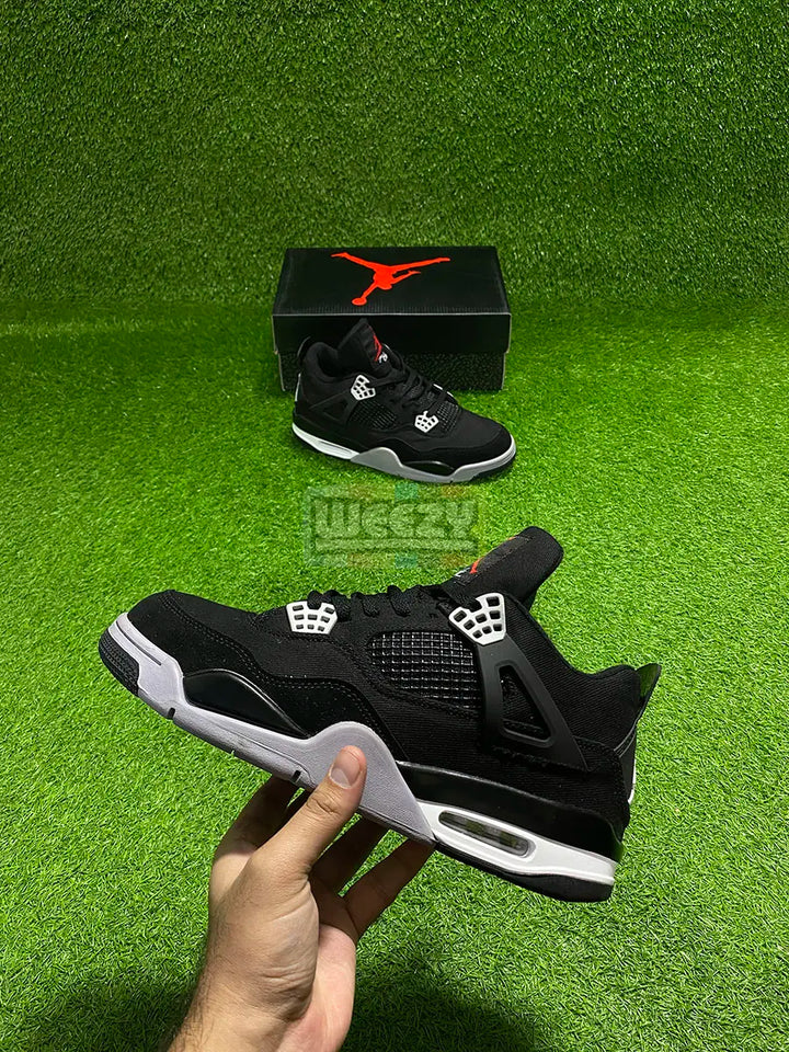 Jordan 4 (Black Canvas) buy online Pakistan - Weeby Shoes