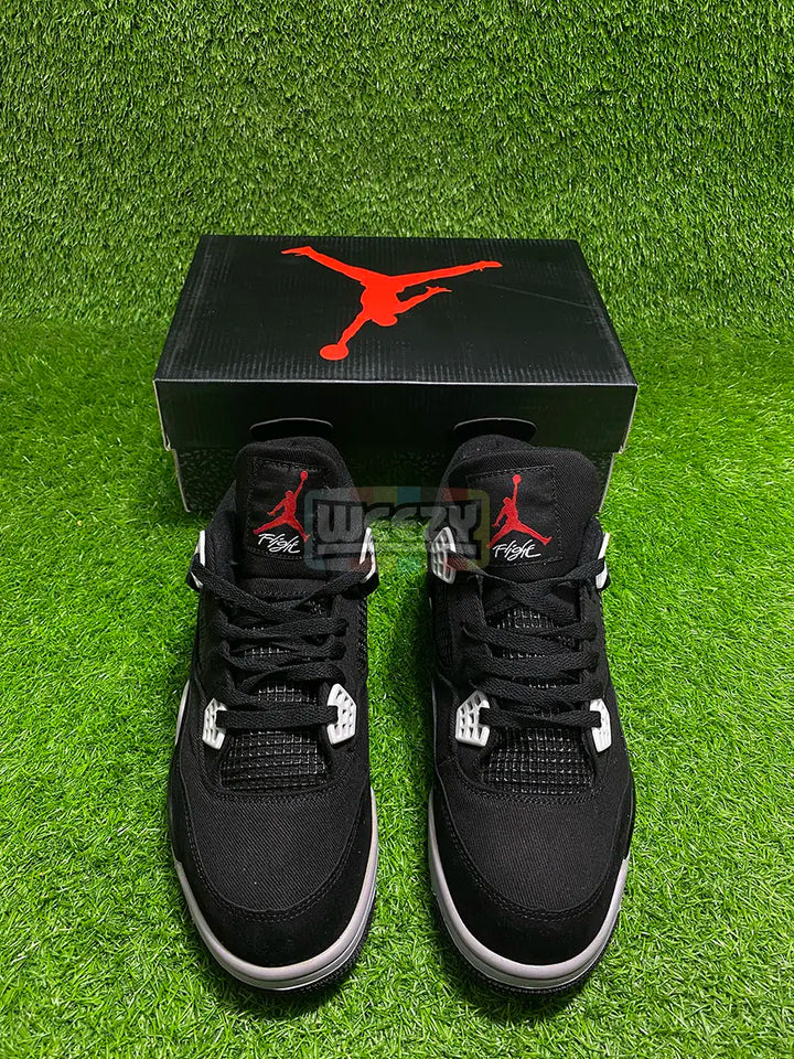 Jordan 4 (Black Canvas) buy online Pakistan - Weeby Shoes