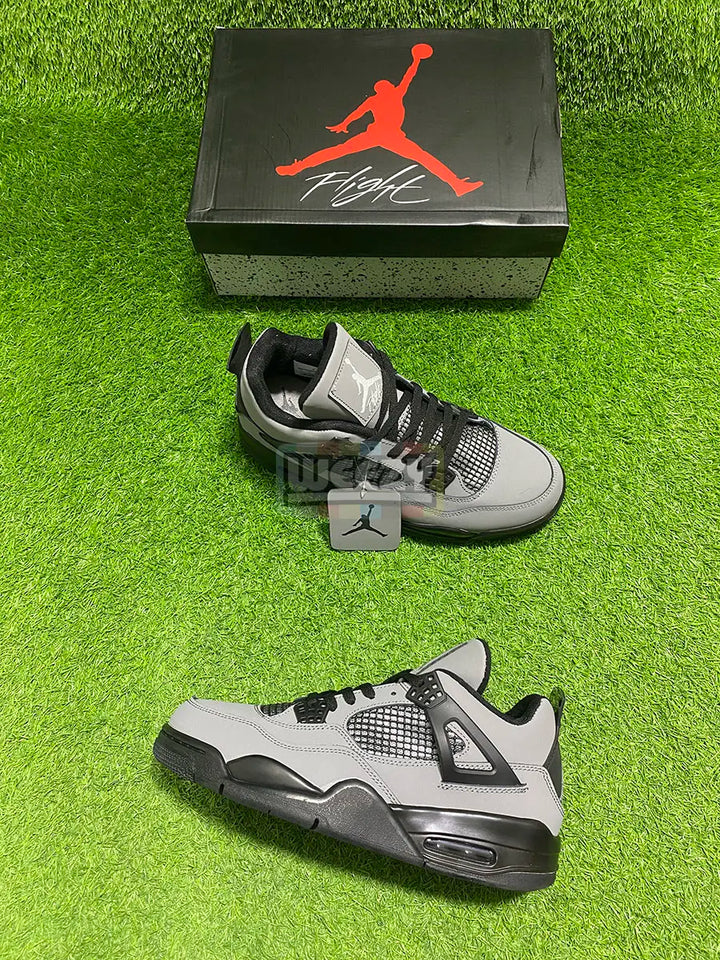 Jordan 4 (Grey/Blk) (Premium Quality) buy online Pakistan - Weeby Shoes