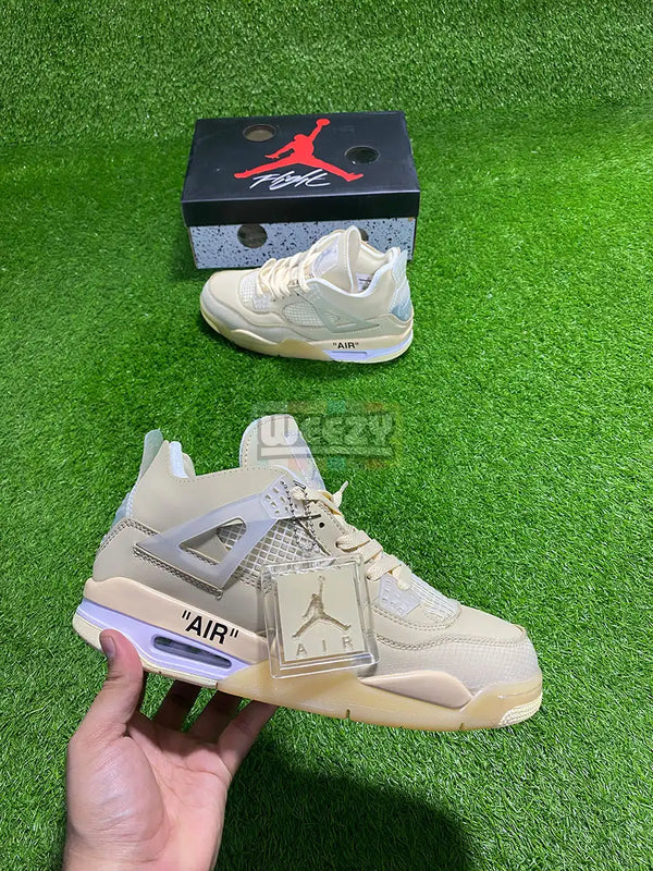 Jordan 4 x Off White (Sail) (Premium Quality) buy online Pakistan - Weeby Shoes