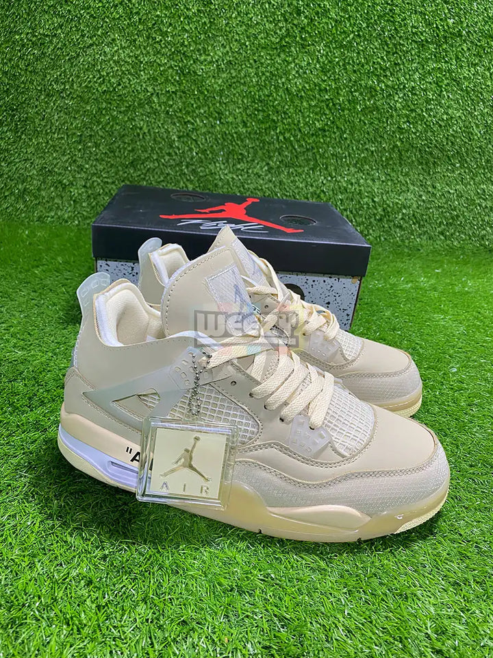 Jordan 4 x Off White (Sail) (Premium Quality) buy online Pakistan - Weeby Shoes