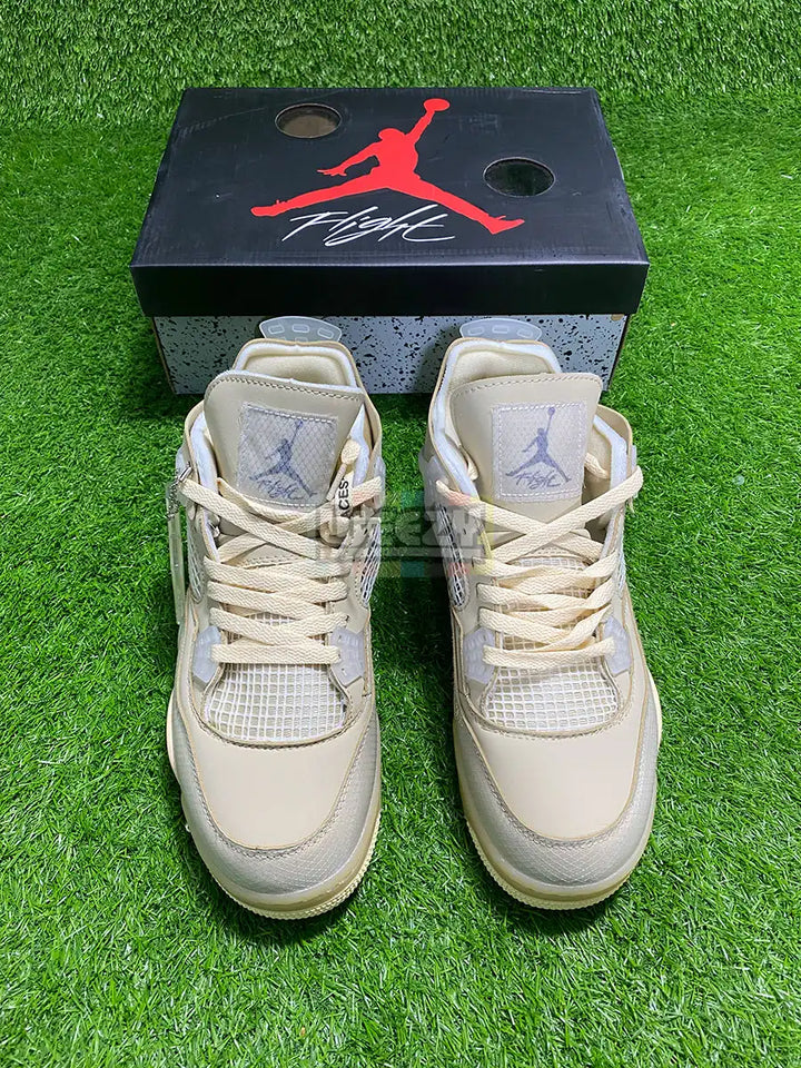 Jordan 4 x Off White (Sail) (Premium Quality) buy online Pakistan - Weeby Shoes