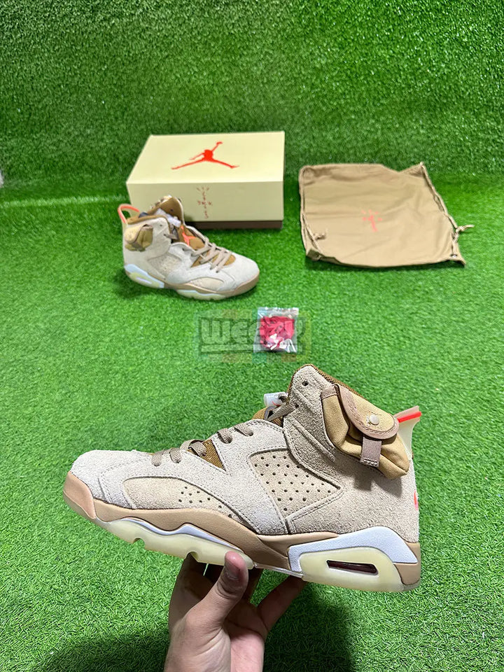 Jordan 6 x Travis Scott (Khaki) (Suede Edition) (Original Quality 1:1) buy online Pakistan - Weeby Shoes