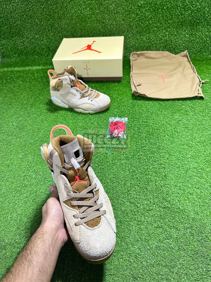 Jordan 6 x Travis Scott (Khaki) (Suede Edition) (Original Quality 1:1) buy online Pakistan - Weeby Shoes