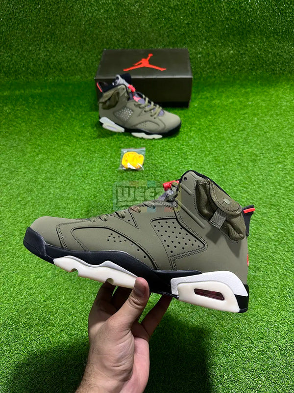 Jordan 6 x Travis Scott (Olive) (Premium Quality) buy online Pakistan - Weeby Shoes