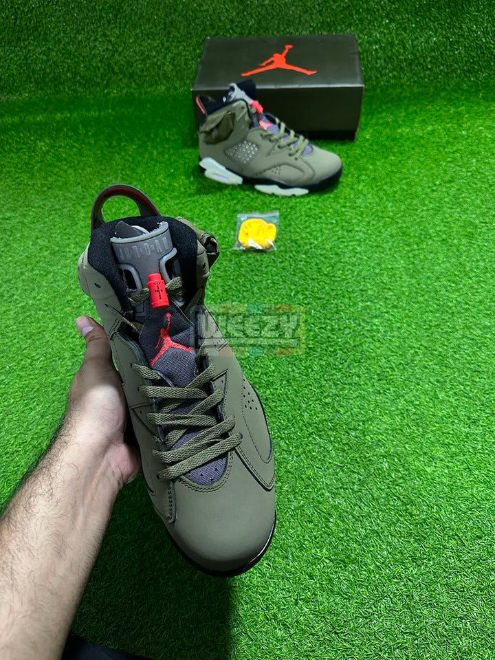 Jordan 6 x Travis Scott (Olive) (Premium Quality) buy online Pakistan - Weeby Shoes