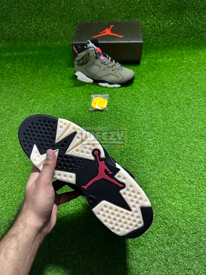 Jordan 6 x Travis Scott (Olive) (Premium Quality) buy online Pakistan - Weeby Shoes