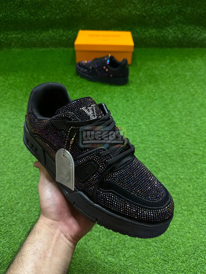 LV Trainer (Crystals) (T Blk) (Original Quality 1:1) buy online Pakistan - Weeby Shoes