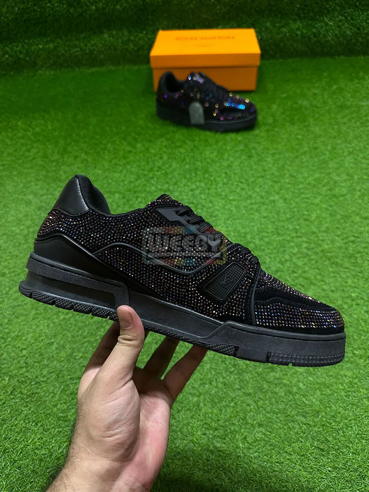 LV Trainer (Crystals) (T Blk) (Original Quality 1:1) buy online Pakistan - Weeby Shoes