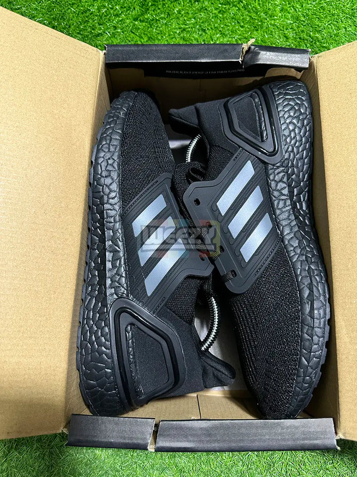 Ultraboost 20 (Blk/Silver Stripes) (Premium Quality) buy online Pakistan - Weeby Shoes