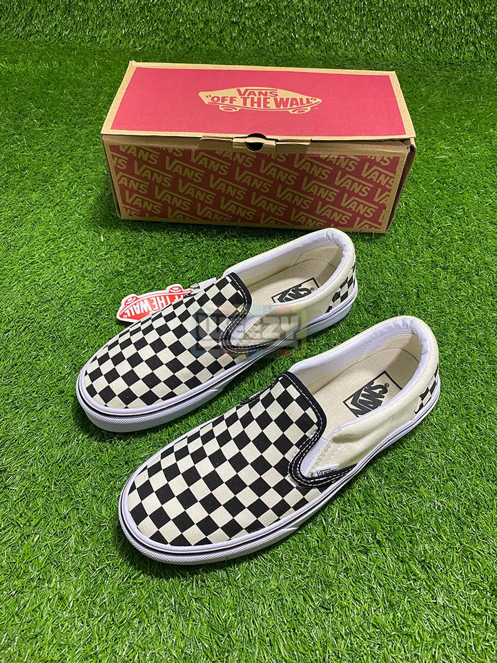 Vans Slip on (Checkered) (B/W) (Premium Quality) buy online Pakistan - Weeby Shoes