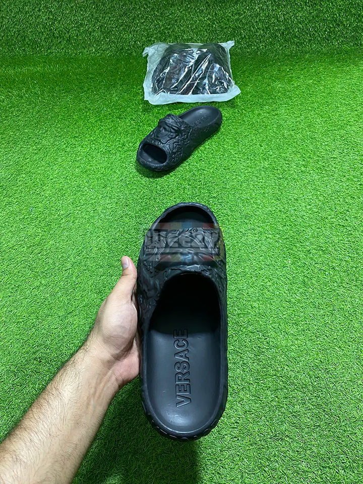 Versace Wavy Slide (T Blk) (Premium Batch) buy online Pakistan - Weeby Shoes